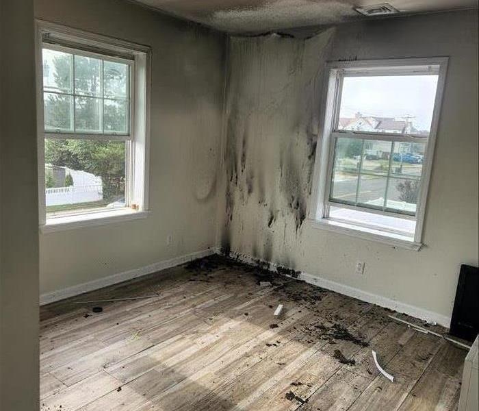 Smoke and soot damage in a home in Point Pleasant